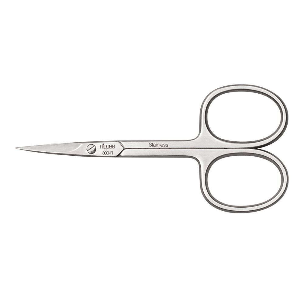 Nippes 800R curved cuticle scissors – precision stainless steel tool for manicures