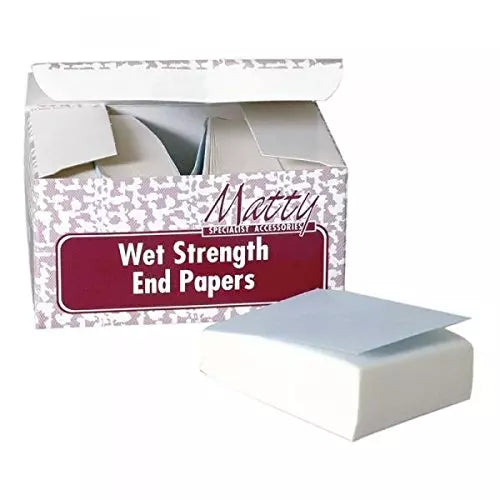 Matty Wet Strength End Papers - Tear Resistant Perm Wraps - Tulipa Hair & Beauty
