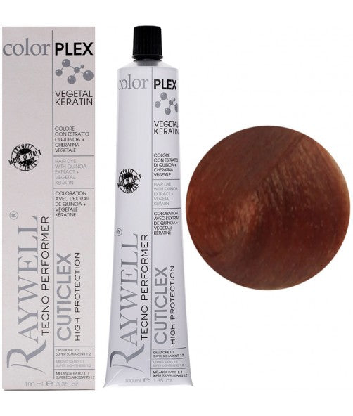 Raywell Coloplex 7.4 Vegetal Keratin – Intense Copper Blonde Hair Dye – Ammonia-Free Colour