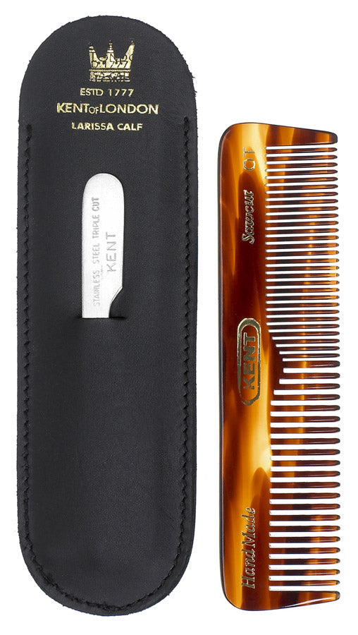  Take care of your hair and scalp with the Kent Small Size Unisex Comb, a 2-in-1 comb with both fine and coarse teeth for general grooming. It s a handmade, 2 gauge teeth comb making it an ideal styling tool for your medium or fine textured hair. 