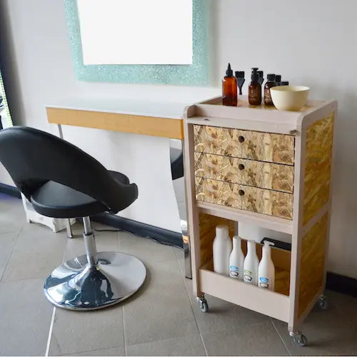 Salon Trolleys - Timber - Tulipa Hair & Beauty 
