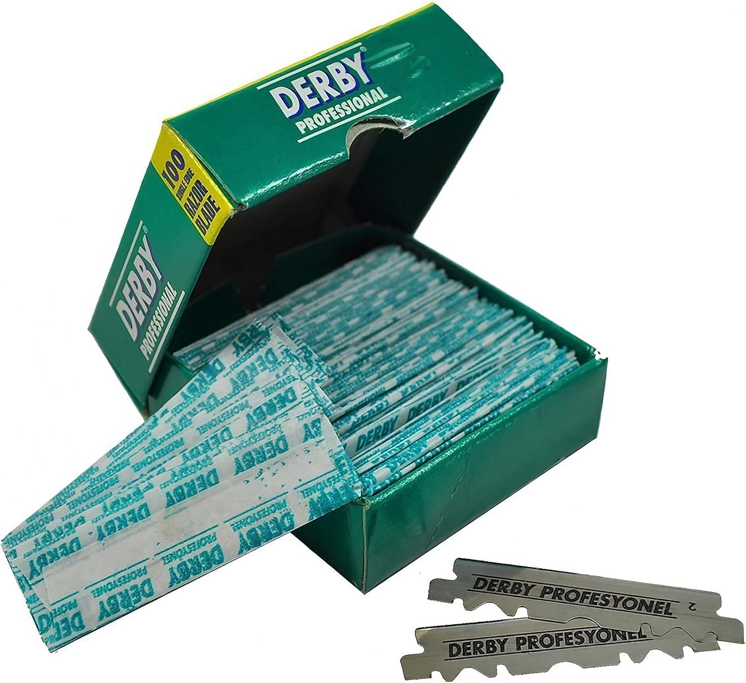 Derby Platinum Razor Blades 100 blades/Packet - Tulipa Hair & Beauty 