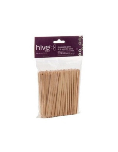 Hive Disposable Brow & Lip Spatulas (200) - Tulipa Hair & Beauty 